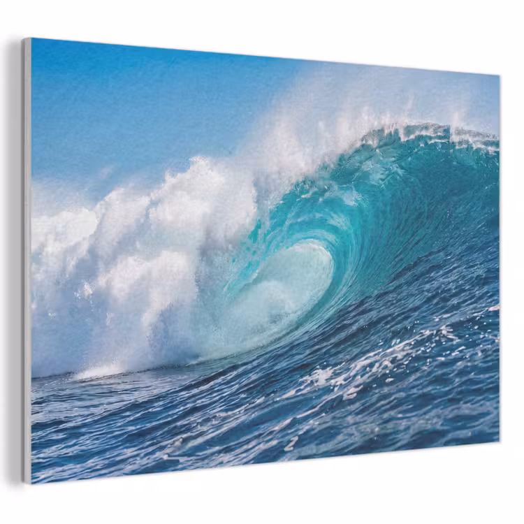Golf - Oceaan - Water - Dynamisch - Blauw PET vilt klein -3d