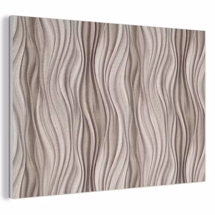 Golven - 3D - Crème PET vilt klein 837 -3d
