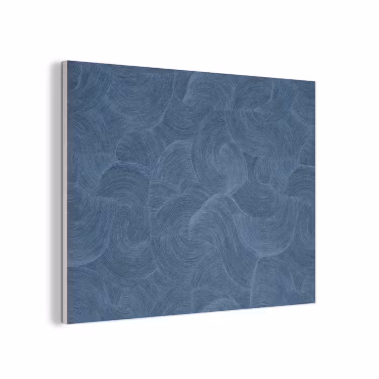 Golven - Textuur - Patroon - Blauw PET vilt klein 837 -3d