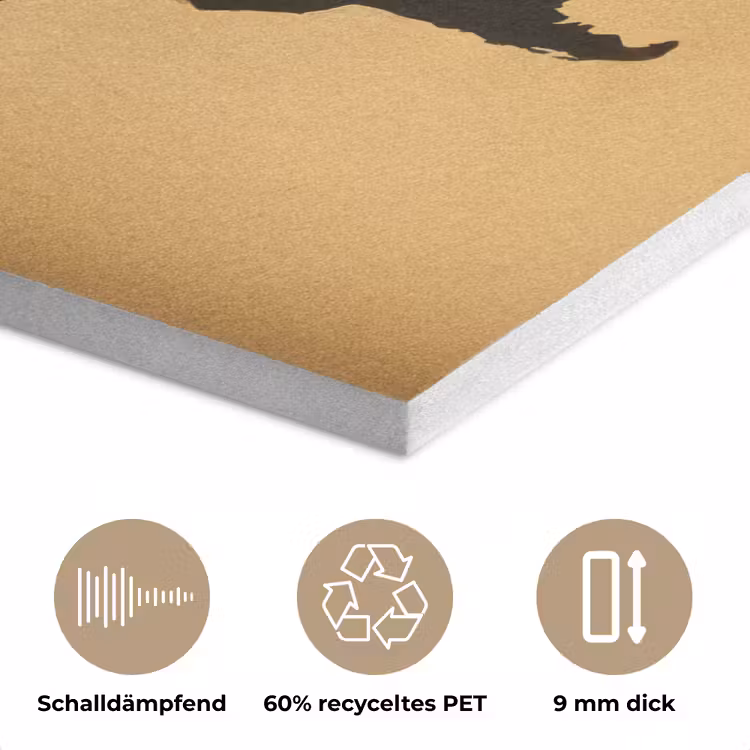 Wereldkaart - Adventure - Beige PET vilt klein -closeup_DE
