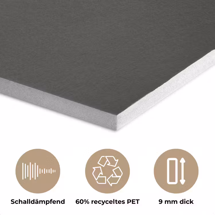 Wereldkaart - Minimalistisch - Gouden afwerking PET vilt klein -closeup_DE