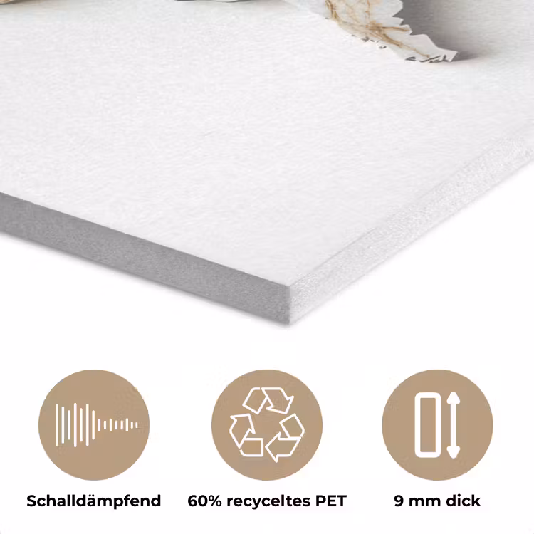 Wereldkaart - Wit Marmer - Luxueus PET vilt klein -closeup_DE