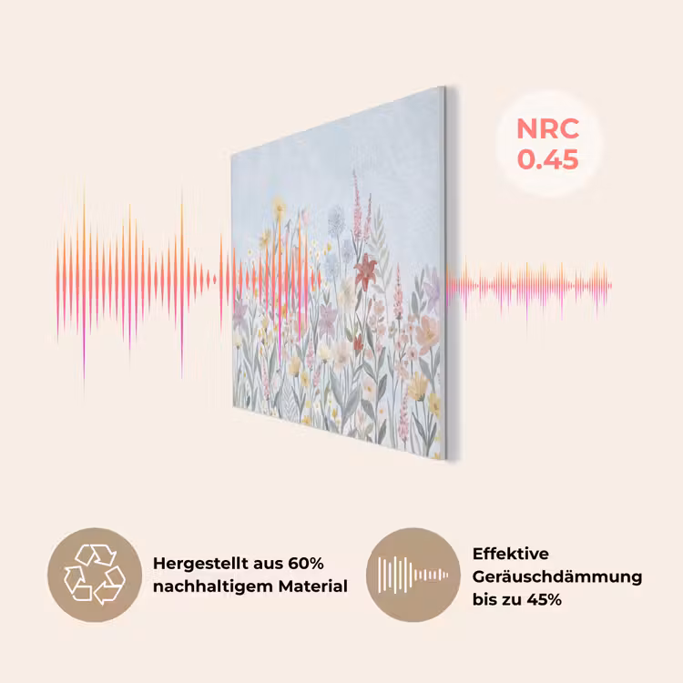 Weidebloemen - Illustratie - Kleurrijk PET vilt klein -USP_DE