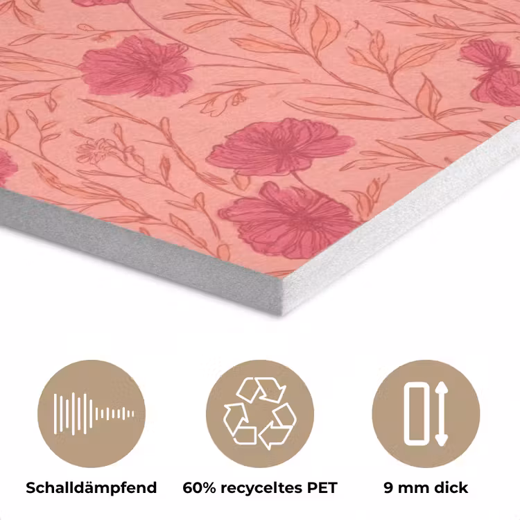 Weidebloemen - Romantisch - Roze PET vilt klein 837 -closeup_DE