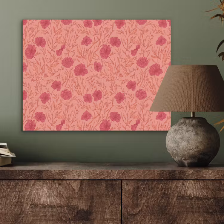 Weidebloemen - Romantisch - Roze PET vilt klein 837 -sfeer2