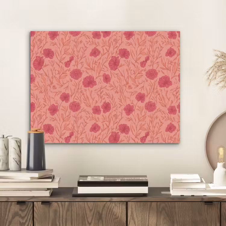 Weidebloemen - Romantisch - Roze PET vilt klein 837 -sfeer1