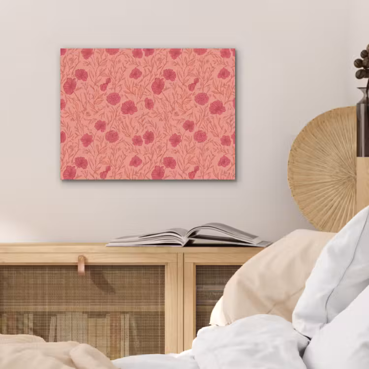 Weidebloemen - Romantisch - Roze PET vilt klein 837 -sfeer3