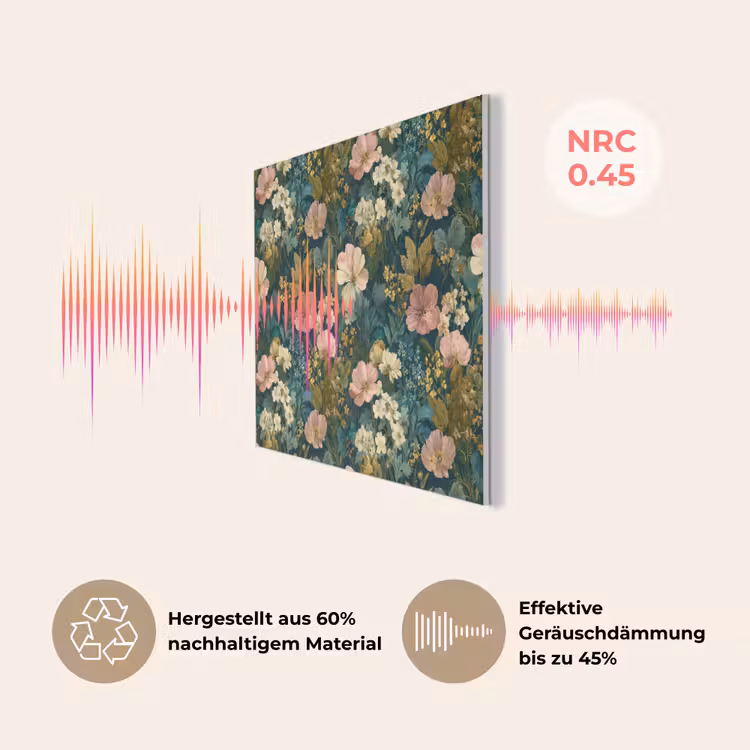 Wilde bloemen - Botanisch - Patroon - Roze - Romantisch PET vilt klein 837 -USP_DE