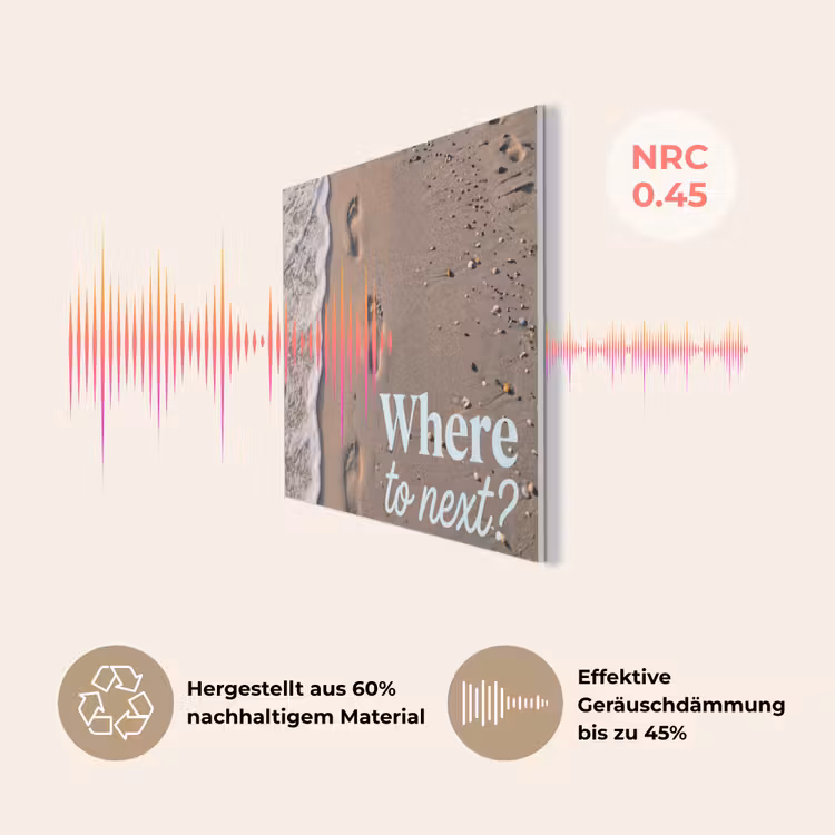 Where to next - Strand - Voetstappen PET vilt klein -USP_DE