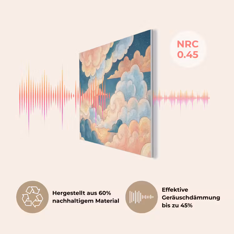 Wolk - Lucht - Natuur - Illustratief - Oranje PET vilt klein -USP_DE