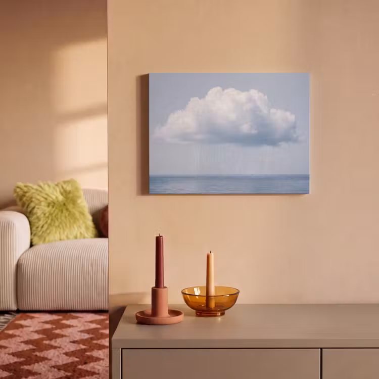 Akustikbild - Wolke – Regen – Natur - Wolk - Regen - Natuur PET vilt klein