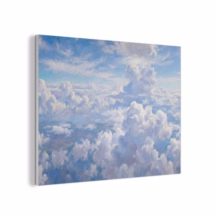 Wolken - Lucht - Natuur - Abstract - Blauw PET vilt klein -3d