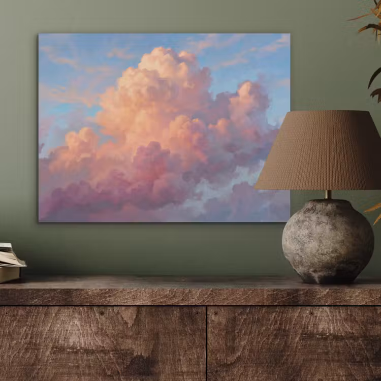 Wolken - Lucht - Natuur - Abstract - Kleurrijk PET vilt klein -sfeer2
