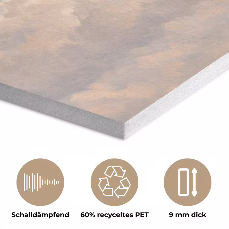 Wolken - Zacht - Natuur - Klassiek - Beige PET vilt klein -closeup_DE
