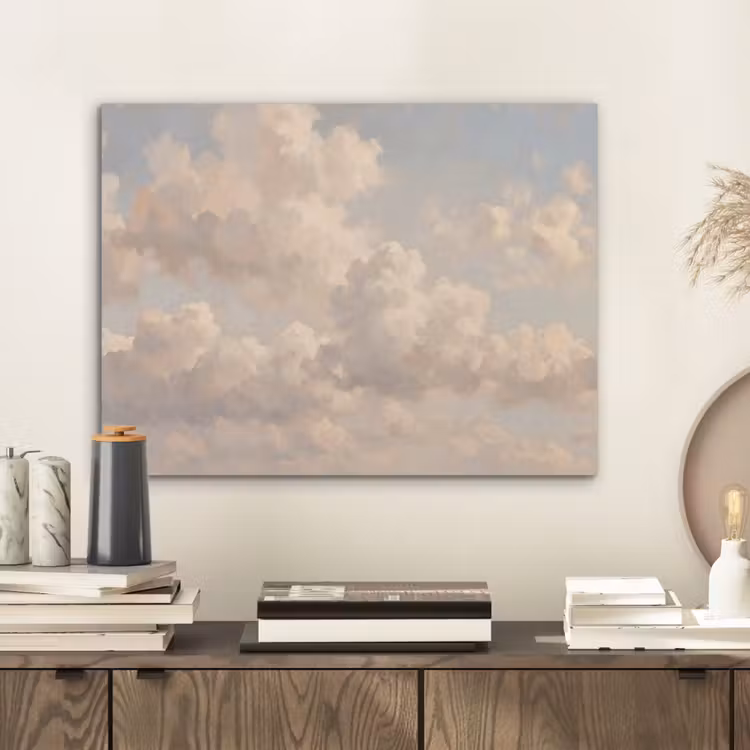 Wolken - Zacht - Natuur - Klassiek - Beige PET vilt klein -sfeer1