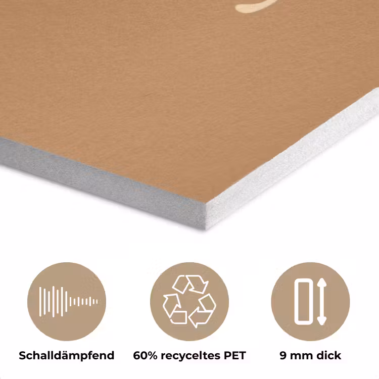Yee haw - Bruin - Minimalistisch PET vilt klein -closeup_DE