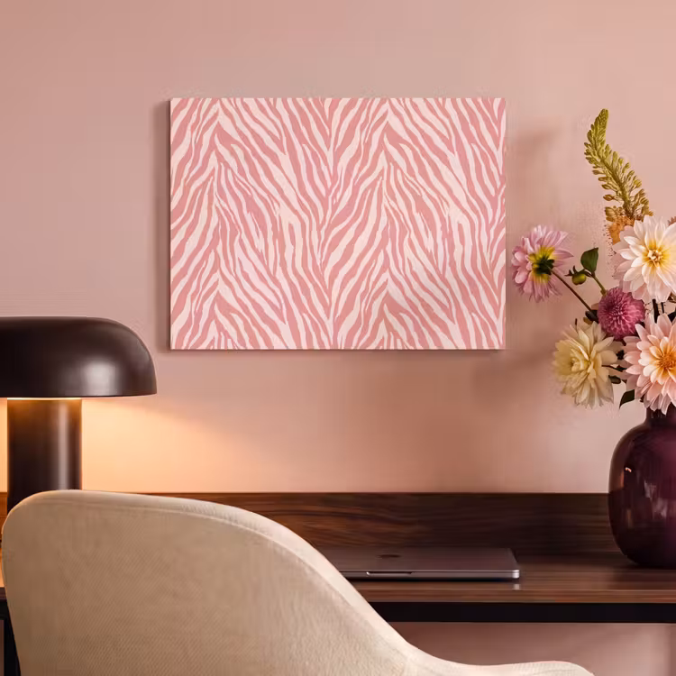 Zebra - Print - Roze PET vilt klein 837 -sfeer3
