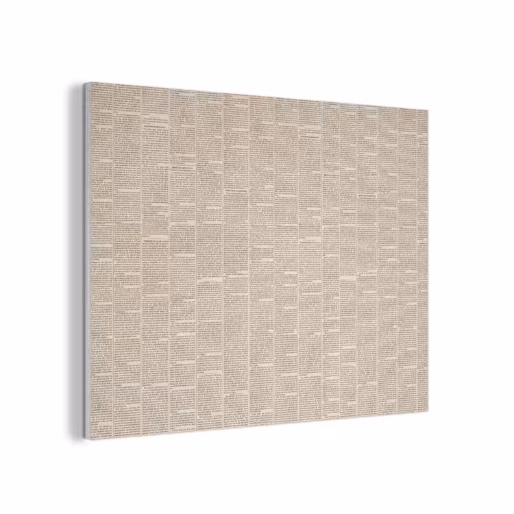 Krant - Nieuws - Historisch - Vintage - Beige PET vilt klein -3d