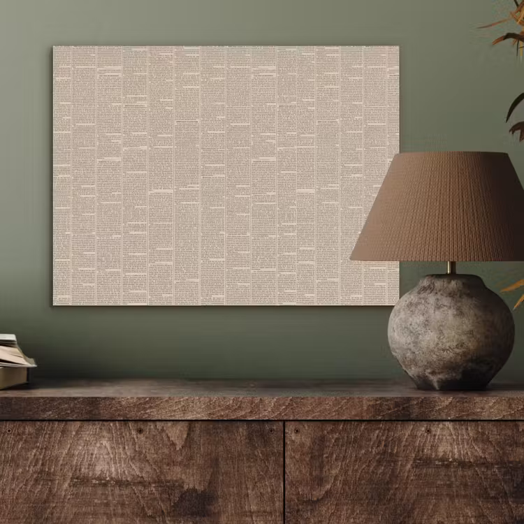 Krant - Nieuws - Historisch - Vintage - Beige PET vilt klein -sfeer2