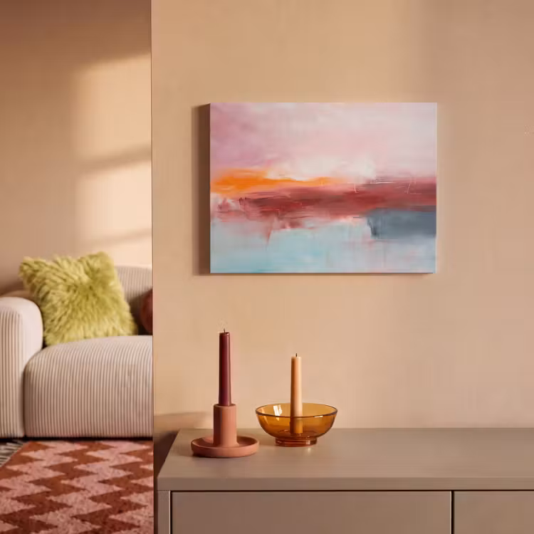 Abstract - Kleuren - Modern - Kunst - Roze PET vilt klein -sfeer1