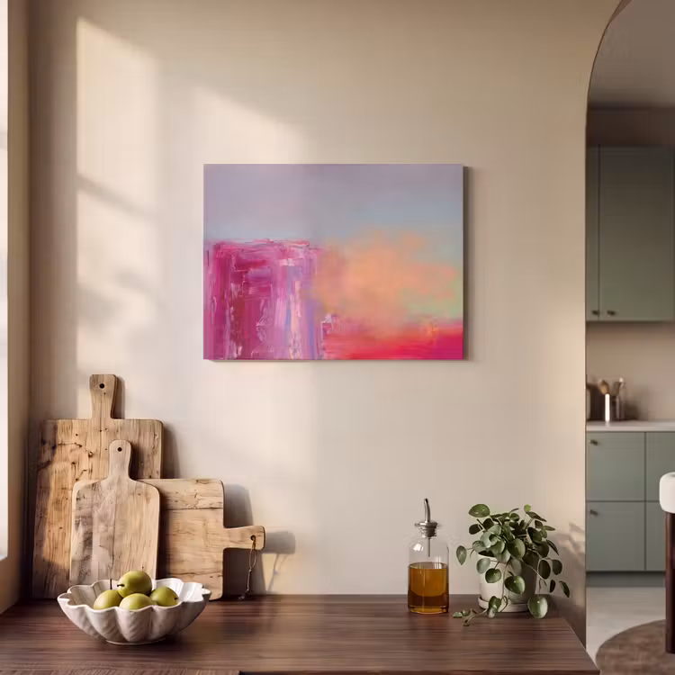 Abstract - Kleuren - Modern - Roze PET vilt klein -sfeer2