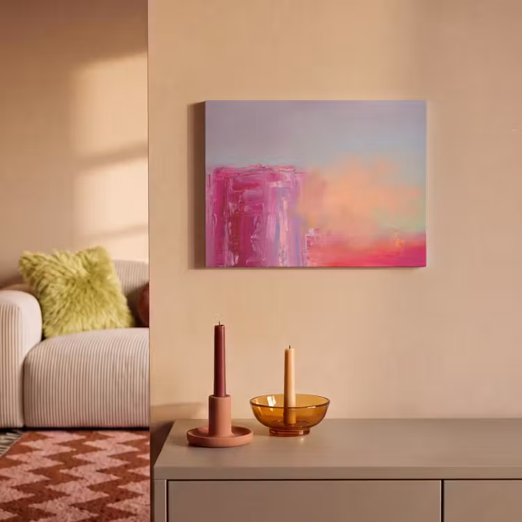 Abstract - Kleuren - Modern - Roze PET vilt klein -sfeer1