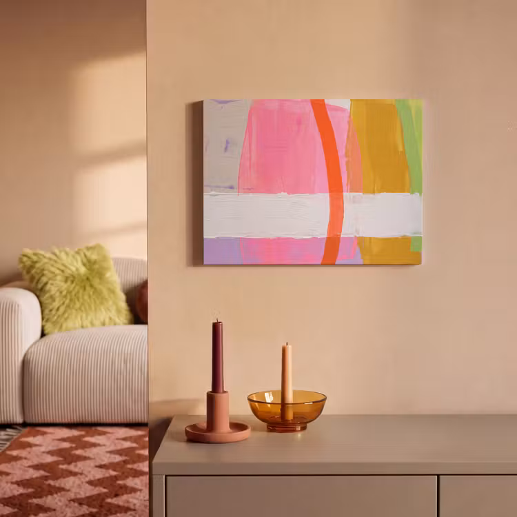 Abstract - Kleurrijk - Vormen - Modern - Kunst PET vilt klein -sfeer1
