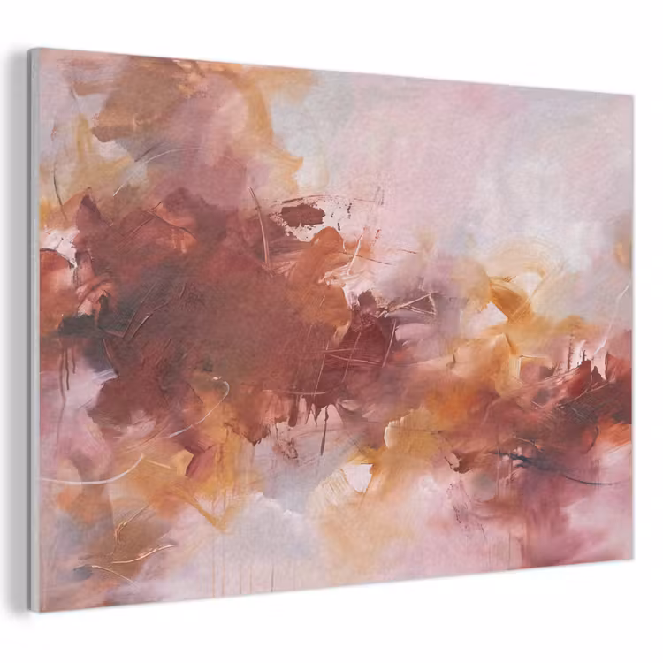 Abstract - Kleurrijk - Kunst - Modern - Roze-Rood PET vilt klein -3d