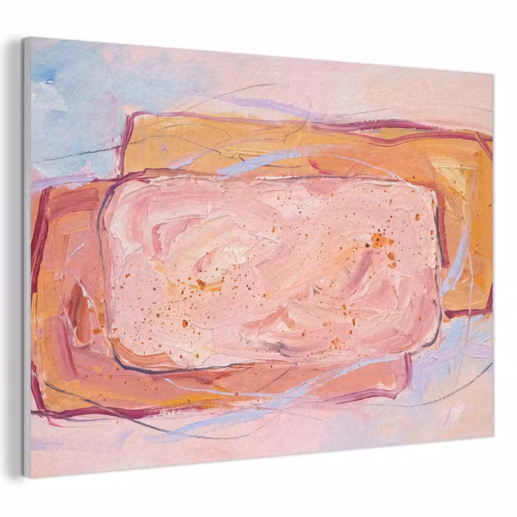 Abstract - Vormen - Modern - Roze PET vilt klein -3d