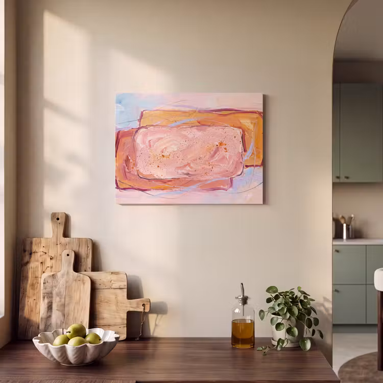 Abstract - Vormen - Modern - Roze PET vilt klein -sfeer2