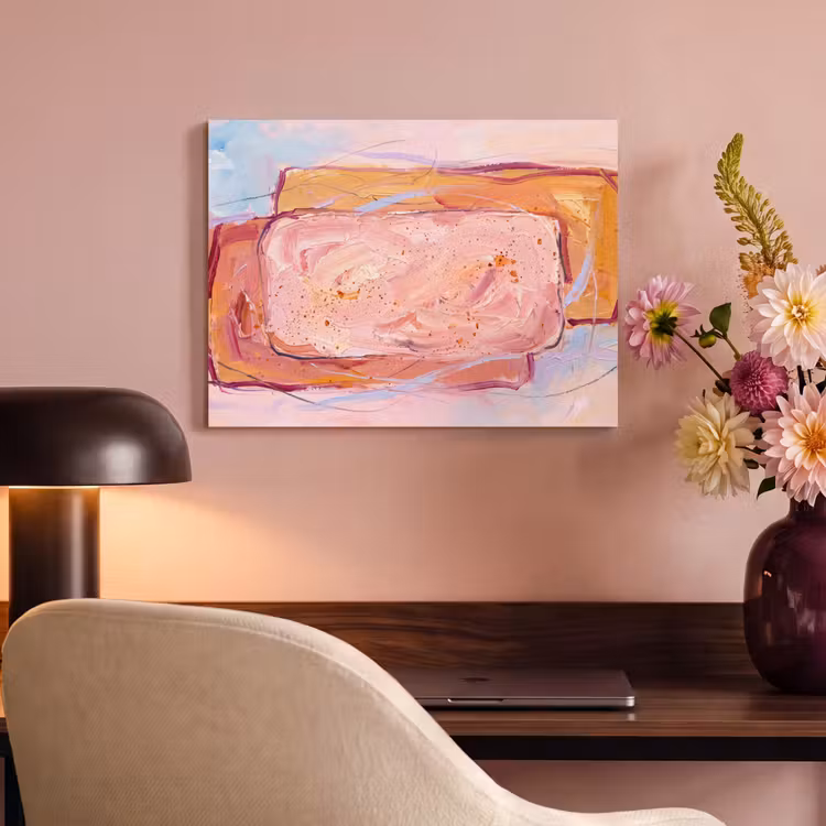 Abstract - Vormen - Modern - Roze PET vilt klein -sfeer3