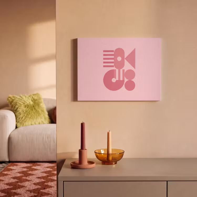 Abstract - Geometrisch - Vormen - Roze PET vilt klein -sfeer1