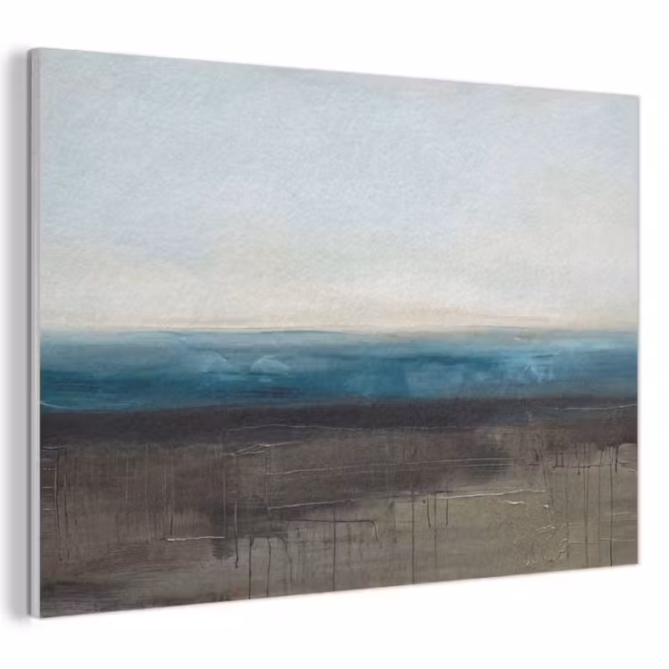 Abstract - Landschap - Horizon - Blauw - Modern PET vilt klein -3d