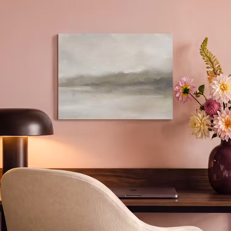 Abstract - Landschap - Nevel - Modern - Grijs PET vilt klein -sfeer3