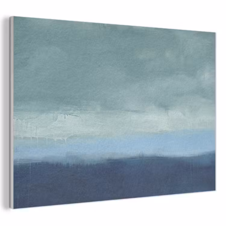 Abstract - Lagen - Rust - Modern - Blauw PET vilt klein -3d