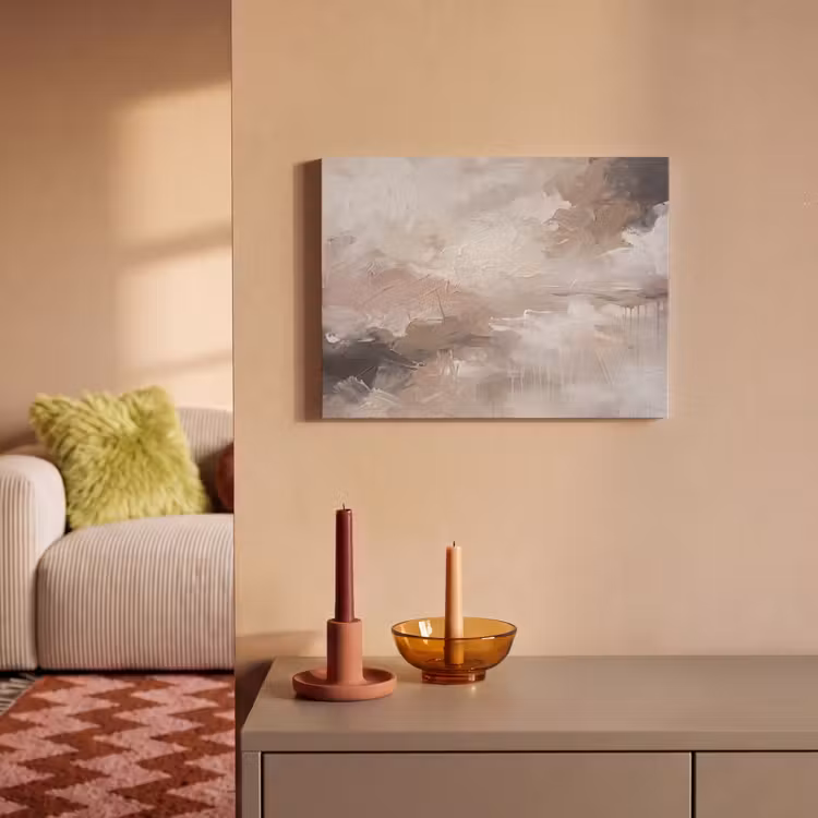 Abstract - Textuur - Kunst - Modern - Beige PET vilt klein -sfeer1