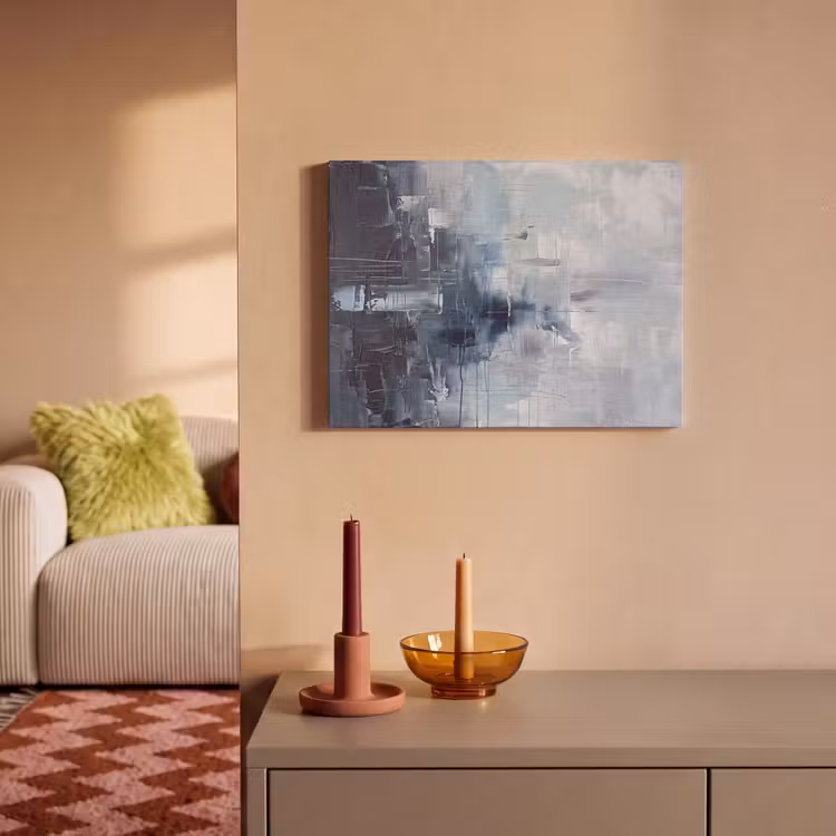 Abstract - Textuur - Kunst - Modern - Blauw PET vilt klein -sfeer1