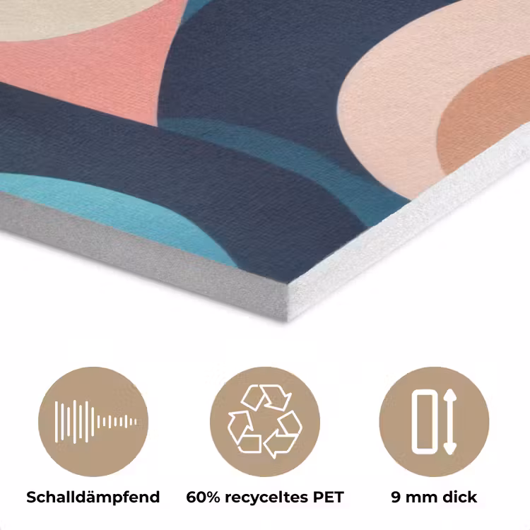 Abstract - Blauw - Roze PET vilt klein -closeup_DE