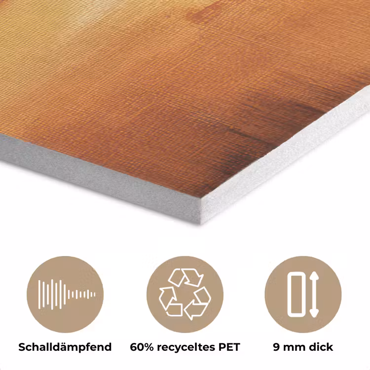 Abstract - Bruin - Modern - Herfst kleuren PET vilt klein -closeup_DE