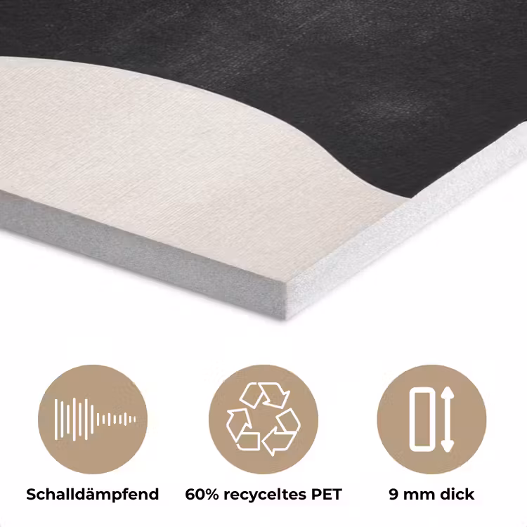 Abstract - Japandi - Beige - Modern PET vilt klein -closeup_DE