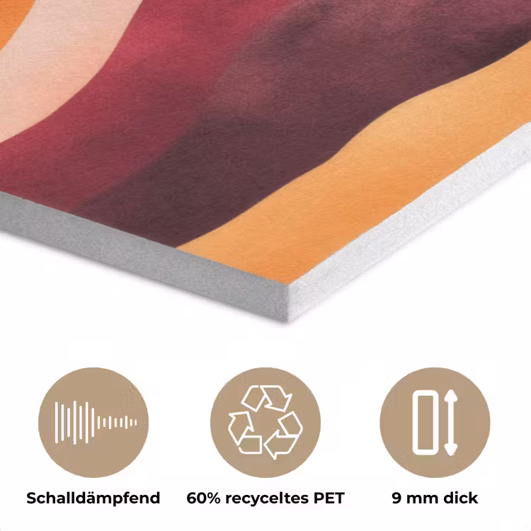Abstract - Landschap - Golven PET vilt klein -closeup_DE