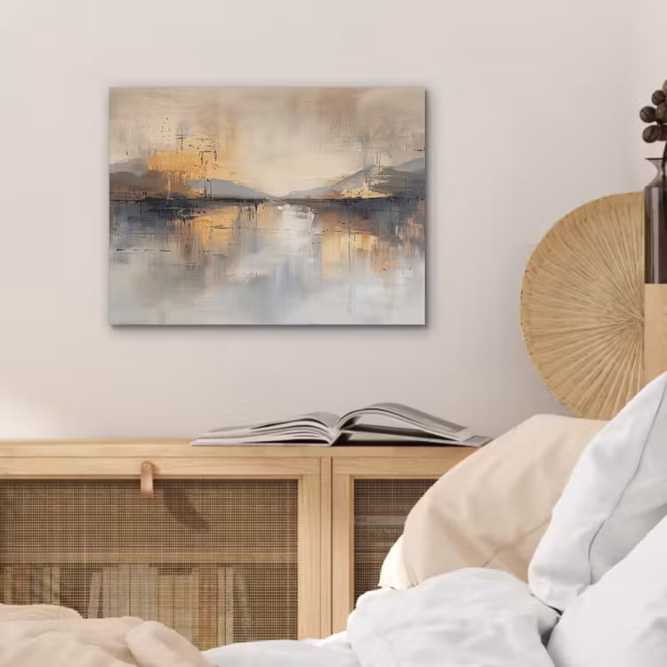 Abstract - Modern - Beige - Aesthetic - Goud PET vilt klein -sfeer3
