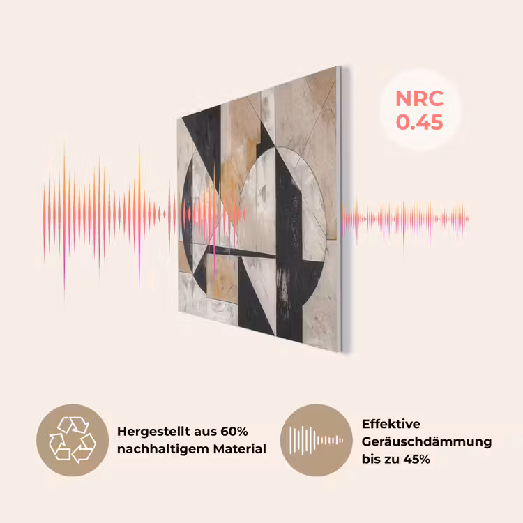 Abstract - Modern - Geometrisch - Pastel PET vilt klein -USP_DE