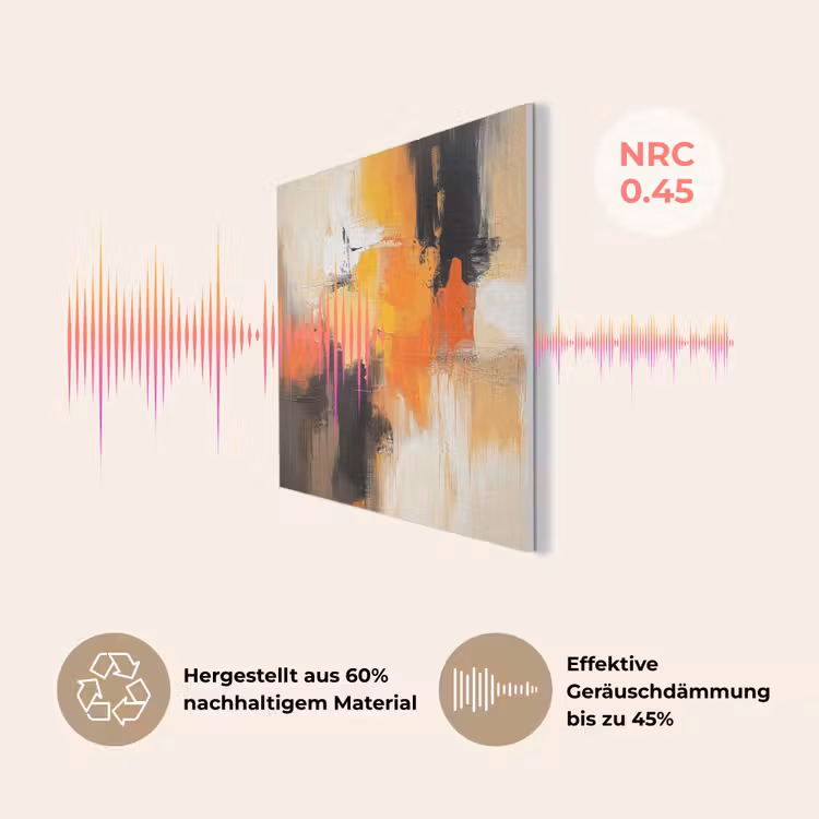 Abstract - Modern - Verflook - Herfst kleuren - Oranje PET vilt klein -USP_DE