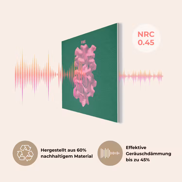 Abstract - Pink - Lijnen - Groen PET vilt klein -USP_DE