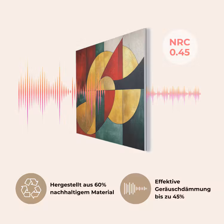 Abstract - Kerst - Goud - Rood - Groen PET vilt klein -USP_DE