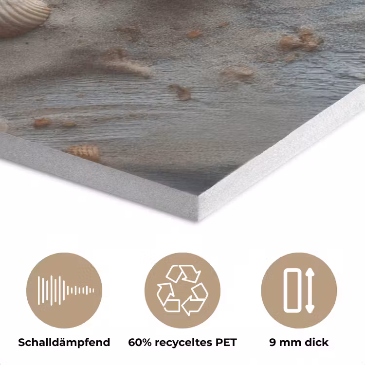 Anker - Hout - Schelpen - Zand PET vilt klein -closeup_DE
