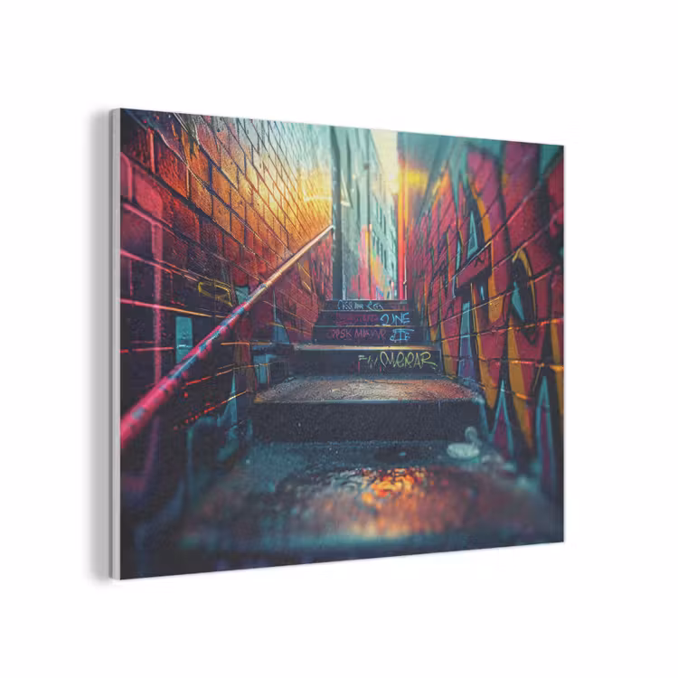 Architectuur - Neon - Trap - Graffiti PET vilt klein -3d
