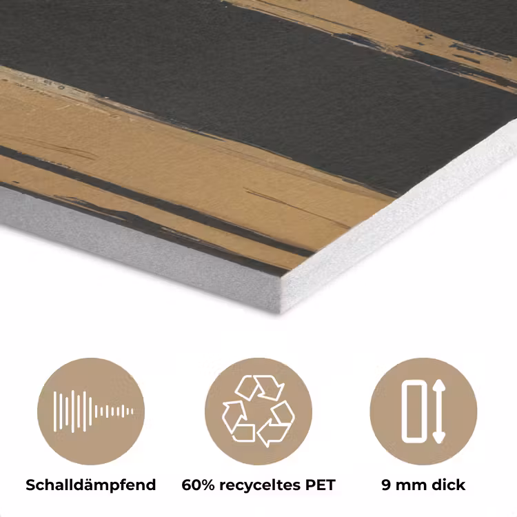 Ogen - Gezicht - Goud - Strepen PET vilt klein -closeup_DE
