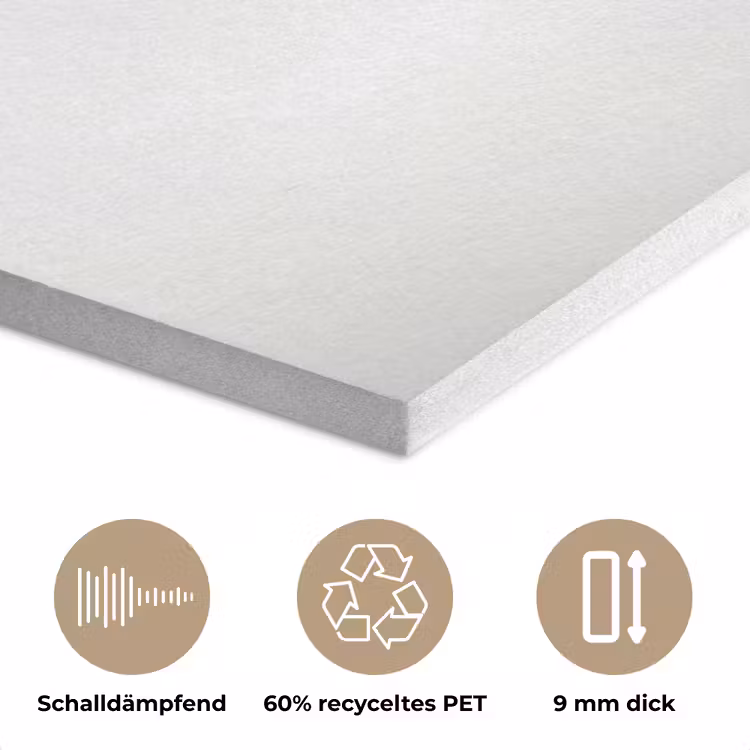 Bamboestammen - Water - Minimalistisch - Wit PET vilt klein -closeup_DE
